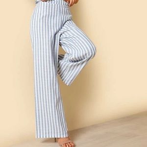 NWOT ☀️ Striped Shein Linen Pant